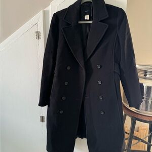 J. Crew Women's Wool Black Pea Coat